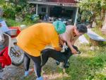 กิจกรรมลงพื้นที่ฉีดวัคซีนป้องกันพิษสุนัขบ้า ตามโครงการรณรงค